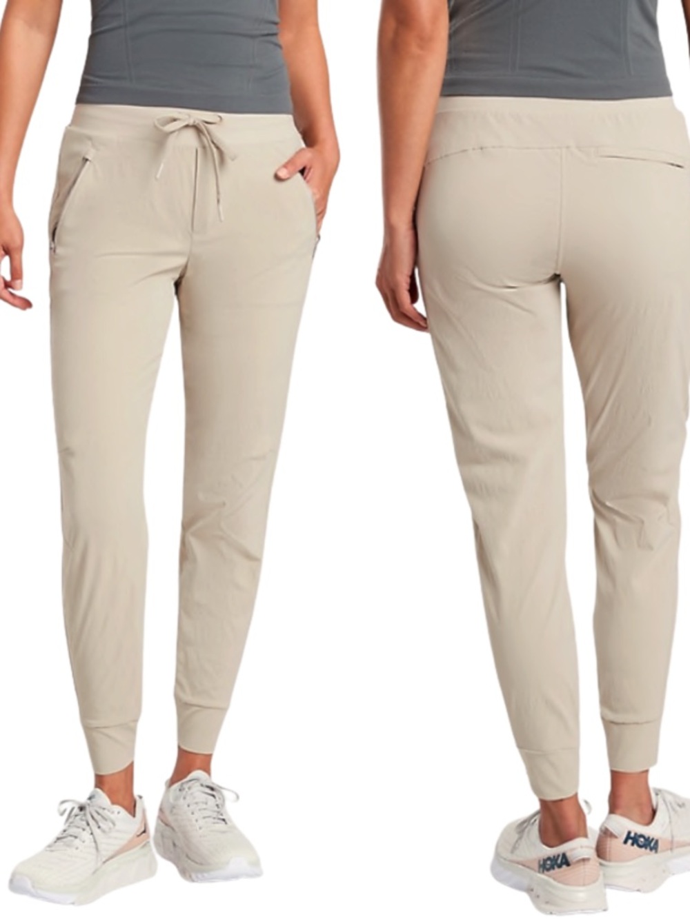 Athleta Trekkie North Jogger Pants Ecru Size 8‎